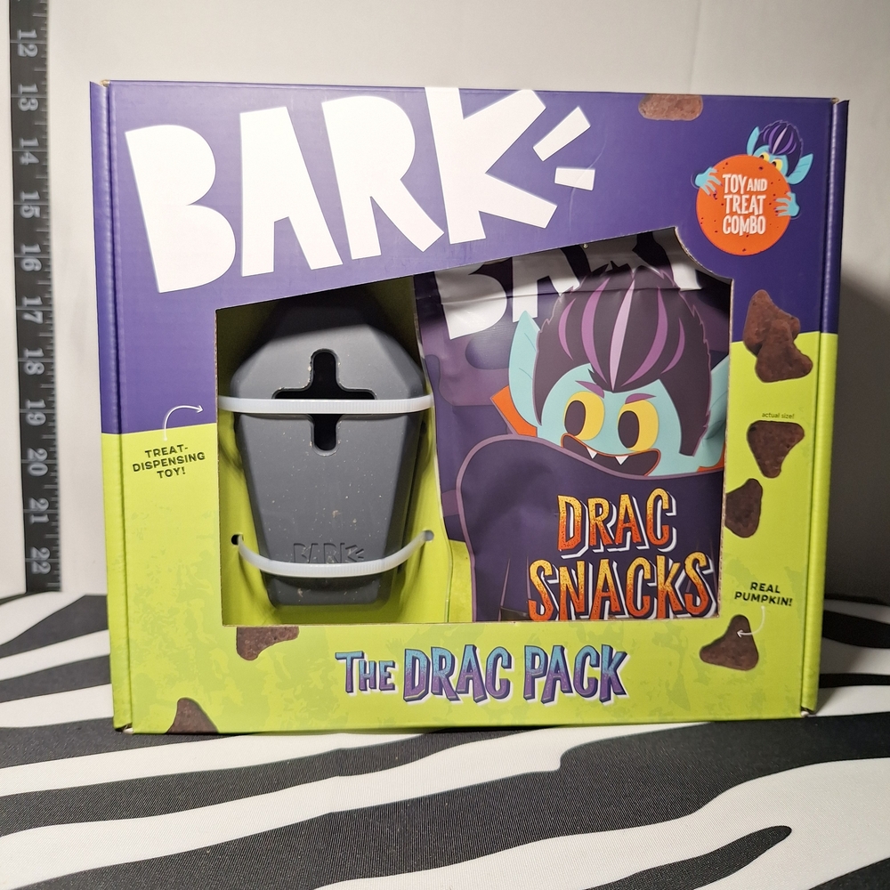NWT Bark The Drac Pack Dog Toy And Treat Bundle